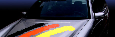 Auto - Klebefahnen - Fu&szlig;ball-Flaggen EM 2024